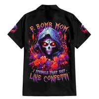 Rose Skull Family Matching Mermaid Dress and Hawaiian Shirt F Bomb Mom I Sprinkle That Shit Like Confetti - Wonder Print Shop