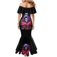 Rose Skull Mermaid Dress F Bomb Mom I Sprinkle That Shit Like Confetti - Wonder Print Shop