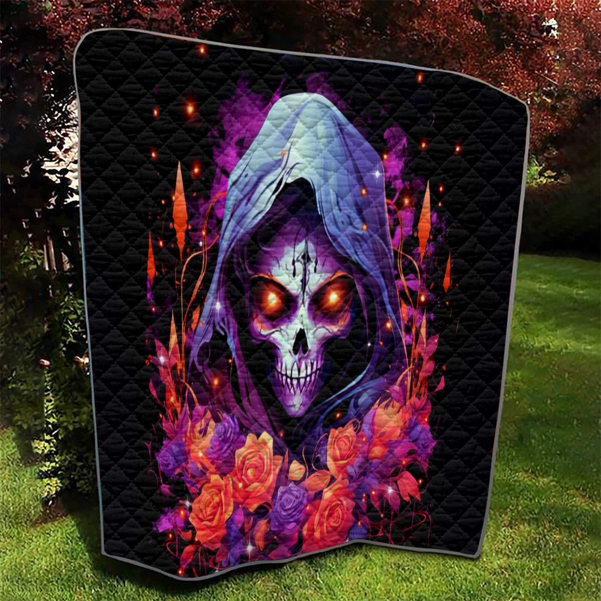 Rose Skull Quilt F Bomb Mom I Sprinkle That Shit Like Confetti - Wonder Print Shop