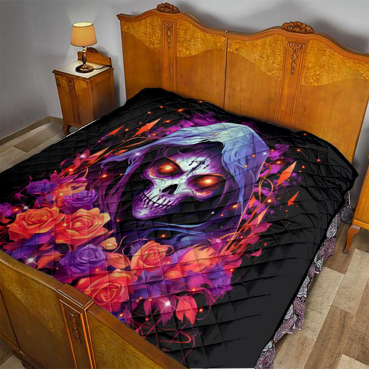 Rose Skull Quilt F Bomb Mom I Sprinkle That Shit Like Confetti - Wonder Print Shop