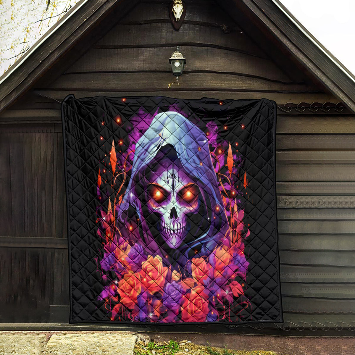 Rose Skull Quilt F Bomb Mom I Sprinkle That Shit Like Confetti - Wonder Print Shop