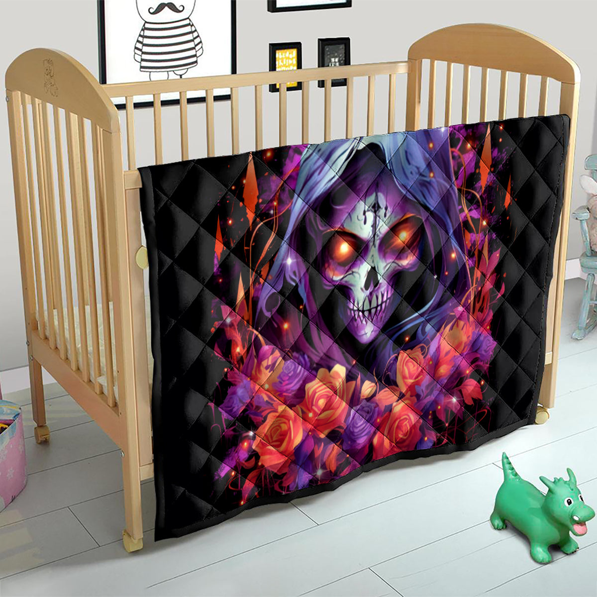 Rose Skull Quilt F Bomb Mom I Sprinkle That Shit Like Confetti - Wonder Print Shop