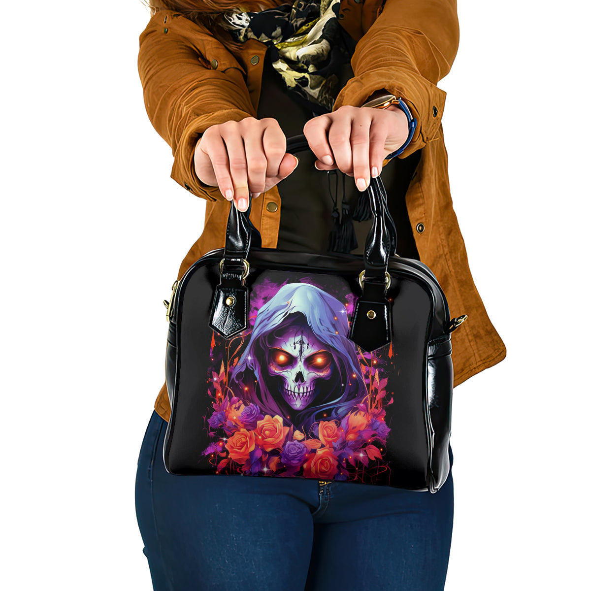 Rose Skull Shoulder Handbag F Bomb Mom I Sprinkle That Shit Like Confetti