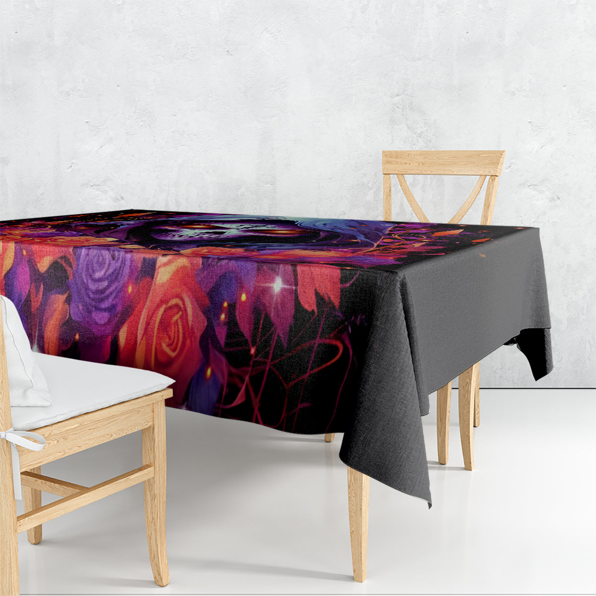 Rose Skull Tablecloth F Bomb Mom I Sprinkle That Shit Like Confetti - Wonder Print Shop