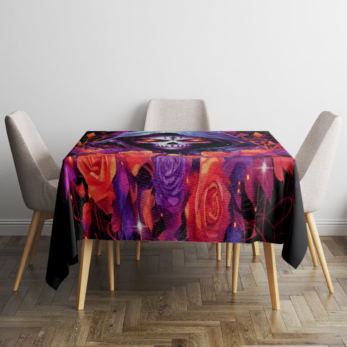 Rose Skull Tablecloth F Bomb Mom I Sprinkle That Shit Like Confetti - Wonder Print Shop