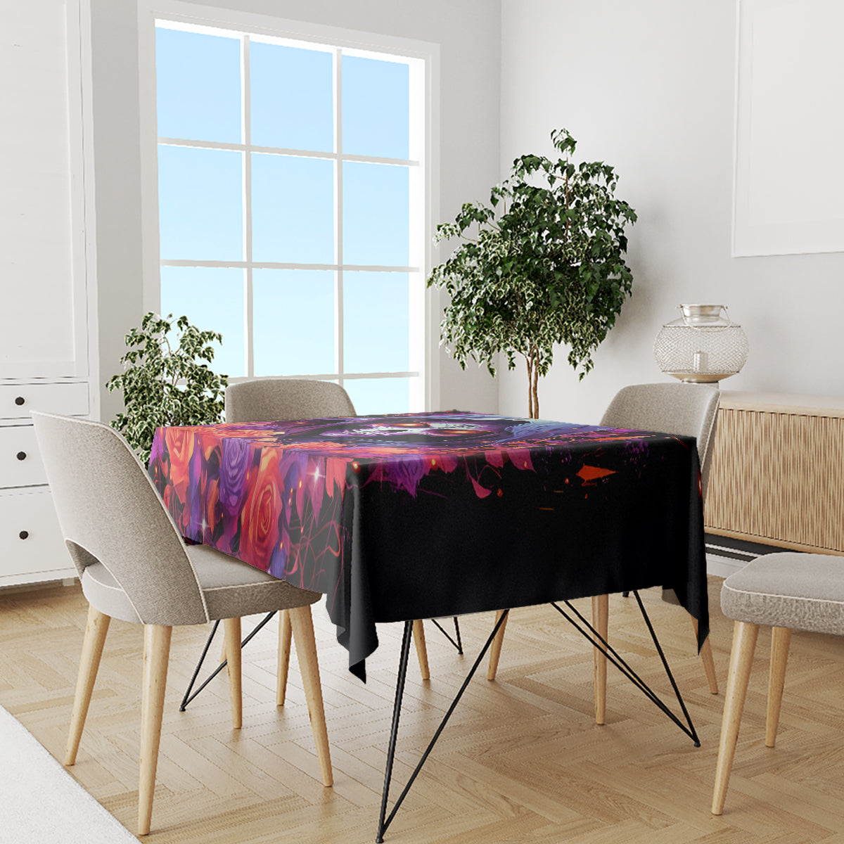 Rose Skull Tablecloth F Bomb Mom I Sprinkle That Shit Like Confetti - Wonder Print Shop