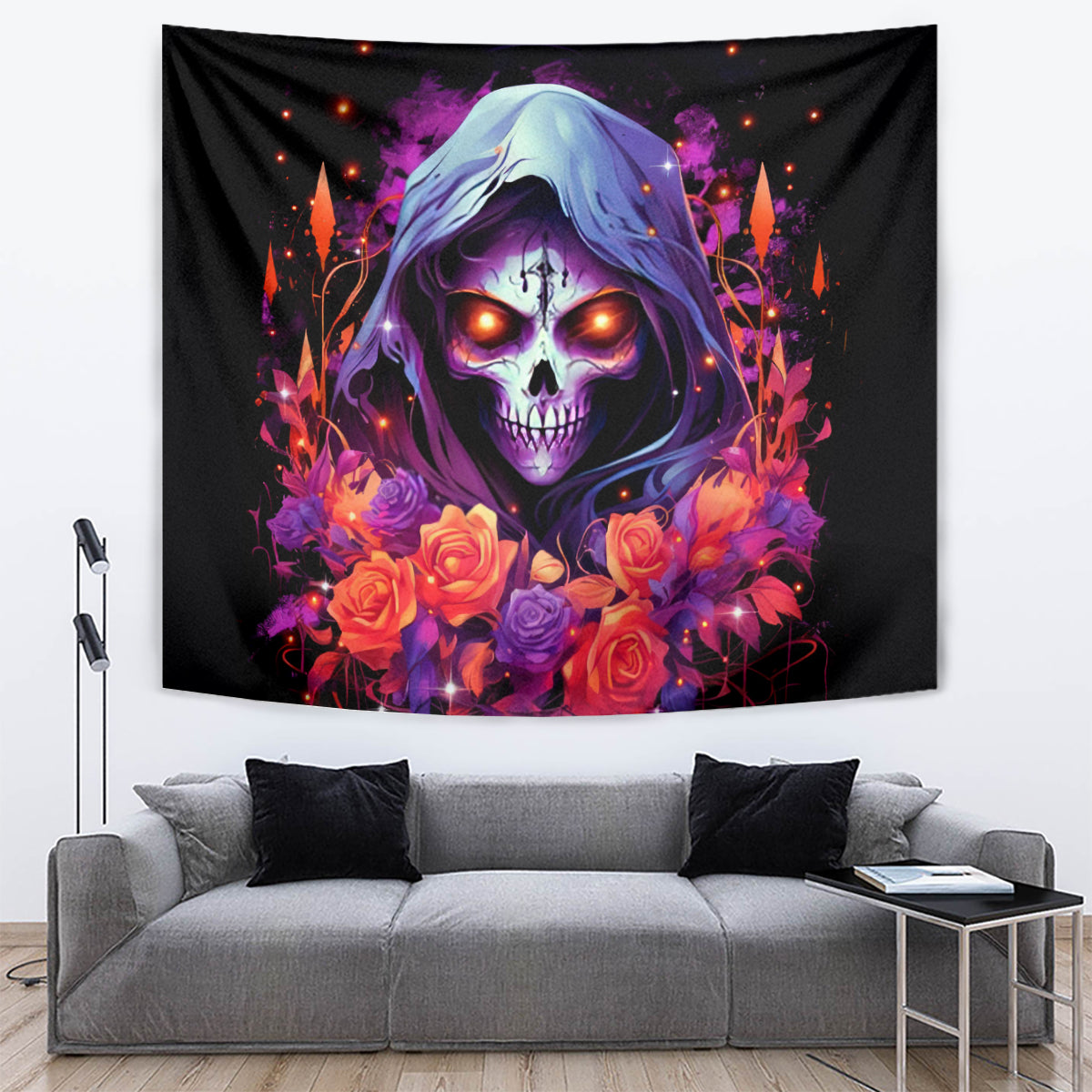 Rose Skull Tapestry F Bomb Mom I Sprinkle That Shit Like Confetti - Wonder Print Shop