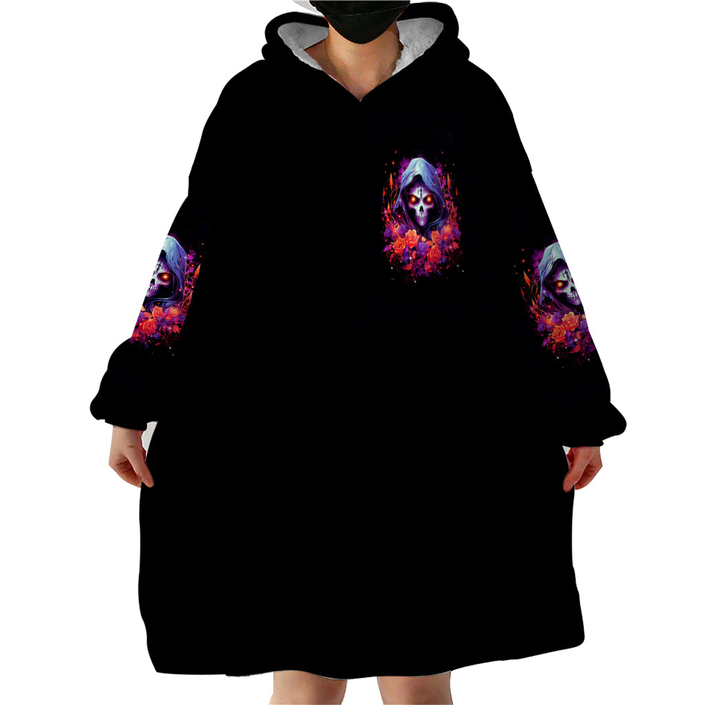 Rose Skull Wearable Blanket Hoodie F Bomb Mom I Sprinkle That Shit Like Confetti - Wonder Print Shop