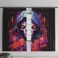 Rose Skull Window Curtain F Bomb Mom I Sprinkle That Shit Like Confetti - Wonder Print Shop