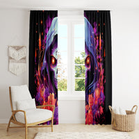 Rose Skull Window Curtain F Bomb Mom I Sprinkle That Shit Like Confetti - Wonder Print Shop