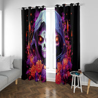 Rose Skull Window Curtain F Bomb Mom I Sprinkle That Shit Like Confetti - Wonder Print Shop