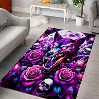 Rose Wolf Area Rug I May Not Be Perfect But At Least I'm Not You - Wonder Print Shop
