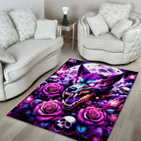 Rose Wolf Area Rug I May Not Be Perfect But At Least I'm Not You - Wonder Print Shop