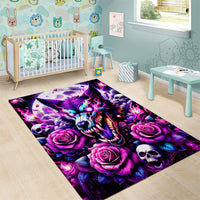 Rose Wolf Area Rug I May Not Be Perfect But At Least I'm Not You - Wonder Print Shop