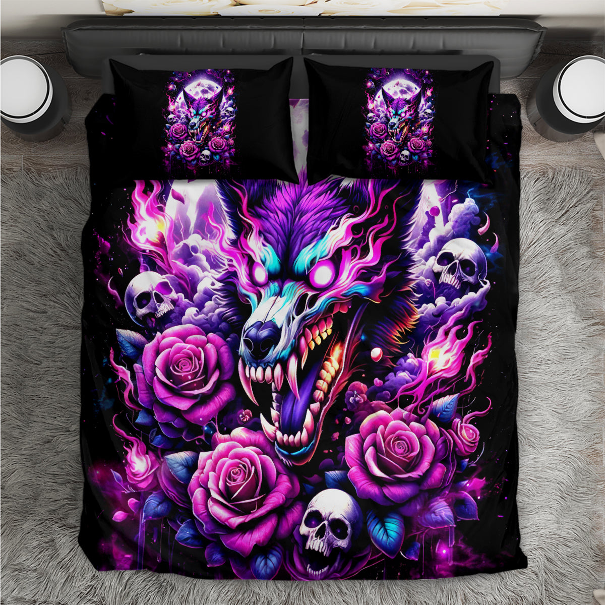 Rose Wolf Bedding Set I May Not Be Perfect But At Least I'm Not You - Wonder Print Shop