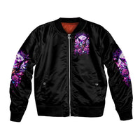 Rose Wolf Bomber Jacket I May Not Be Perfect But At Least I'm Not You - Wonder Print Shop
