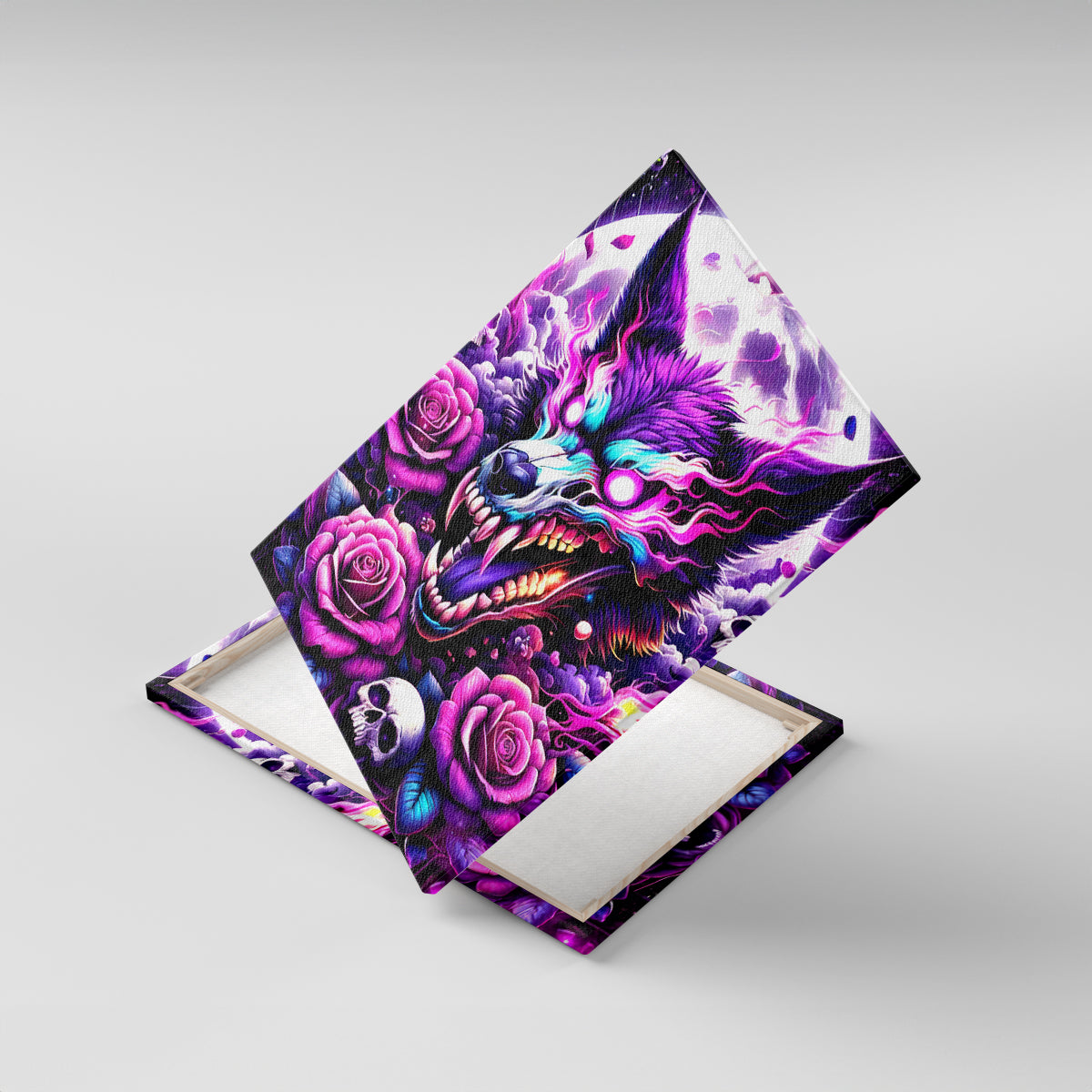 Rose Wolf Canvas Wall Art I May Not Be Perfect But At Least I'm Not You - Wonder Print Shop