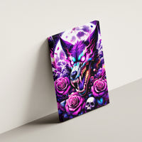 Rose Wolf Canvas Wall Art I May Not Be Perfect But At Least I'm Not You - Wonder Print Shop