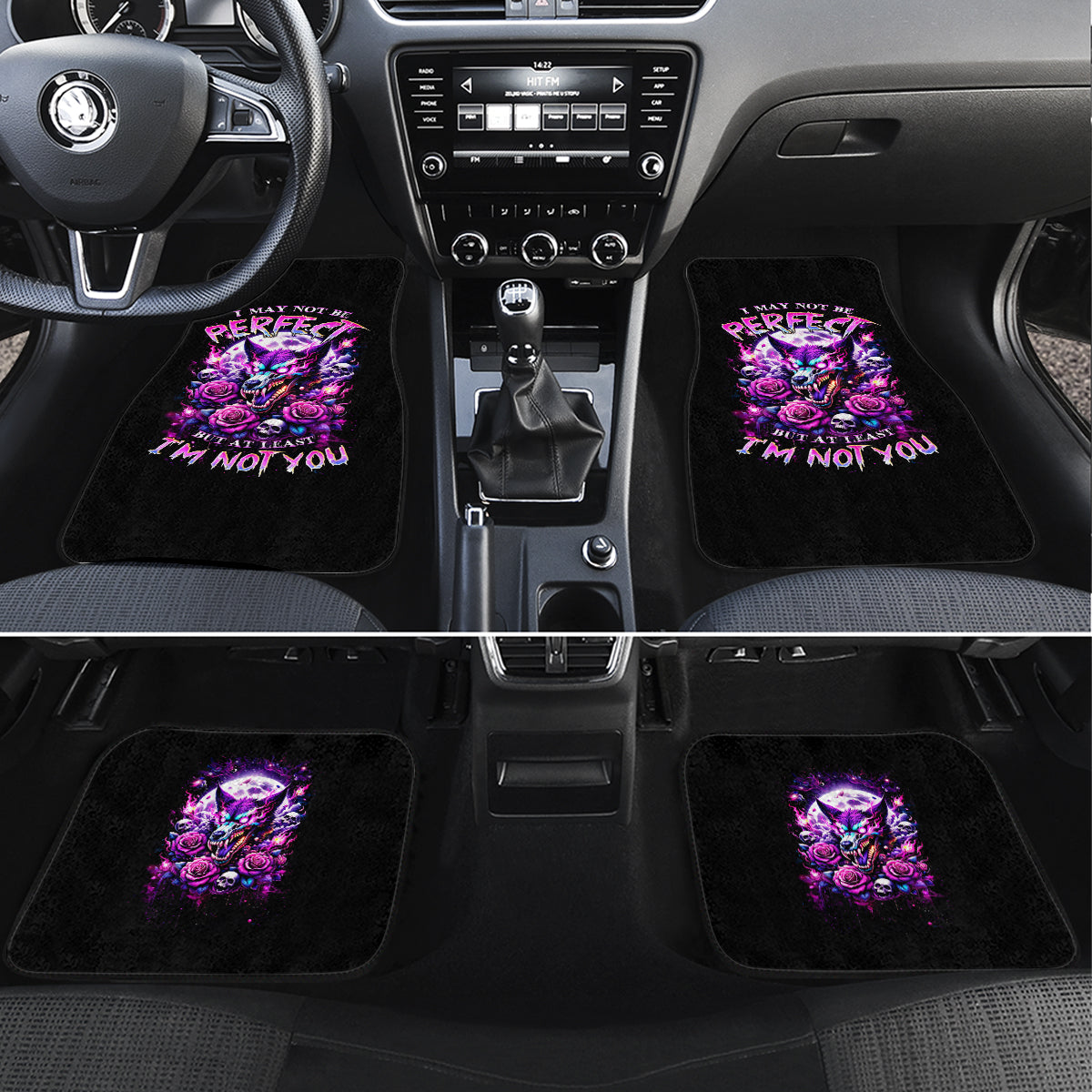 Rose Wolf Car Mats I May Not Be Perfect But At Least I'm Not You - Wonder Print Shop