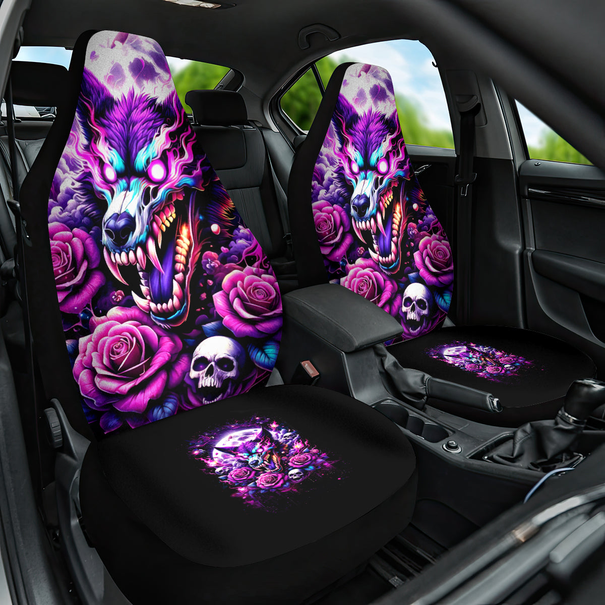 Rose Wolf Car Seat Cover I May Not Be Perfect But At Least I'm Not You - Wonder Print Shop