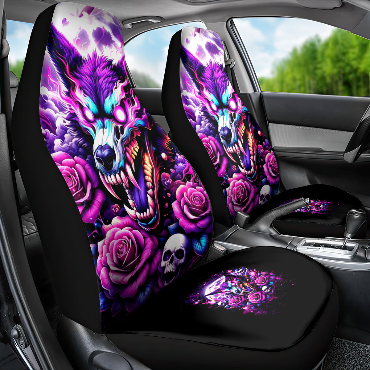 Rose Wolf Car Seat Cover I May Not Be Perfect But At Least I'm Not You - Wonder Print Shop
