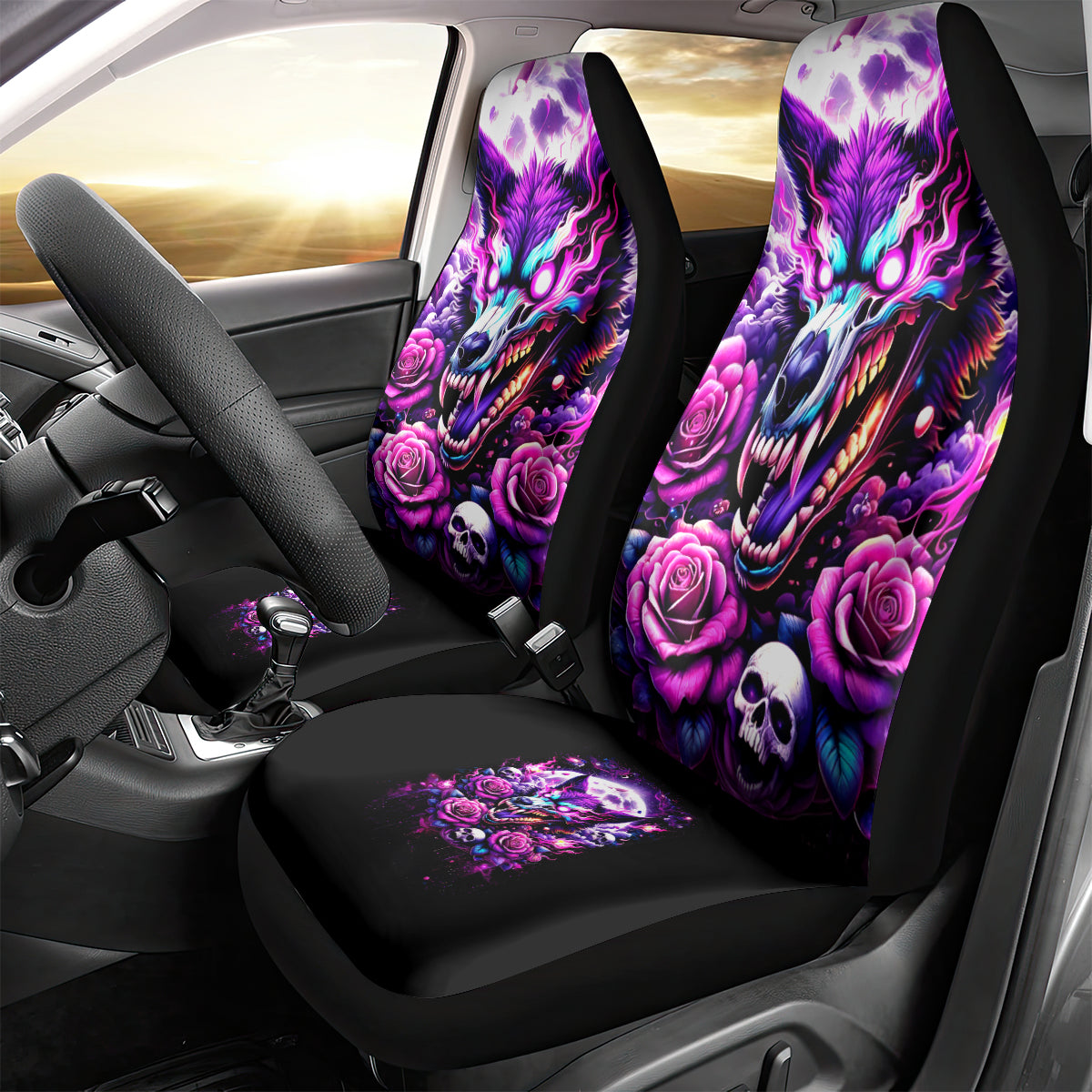 Rose Wolf Car Seat Cover I May Not Be Perfect But At Least I'm Not You - Wonder Print Shop