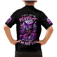 Rose Wolf Family Matching Mermaid Dress and Hawaiian Shirt I May Not Be Perfect But At Least I'm Not You - Wonder Print Shop