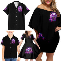 Rose Wolf Family Matching Off Shoulder Short Dress and Hawaiian Shirt I May Not Be Perfect But At Least I'm Not You - Wonder Print Shop