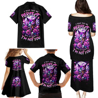 Rose Wolf Family Matching Puletasi and Hawaiian Shirt I May Not Be Perfect But At Least I'm Not You - Wonder Print Shop