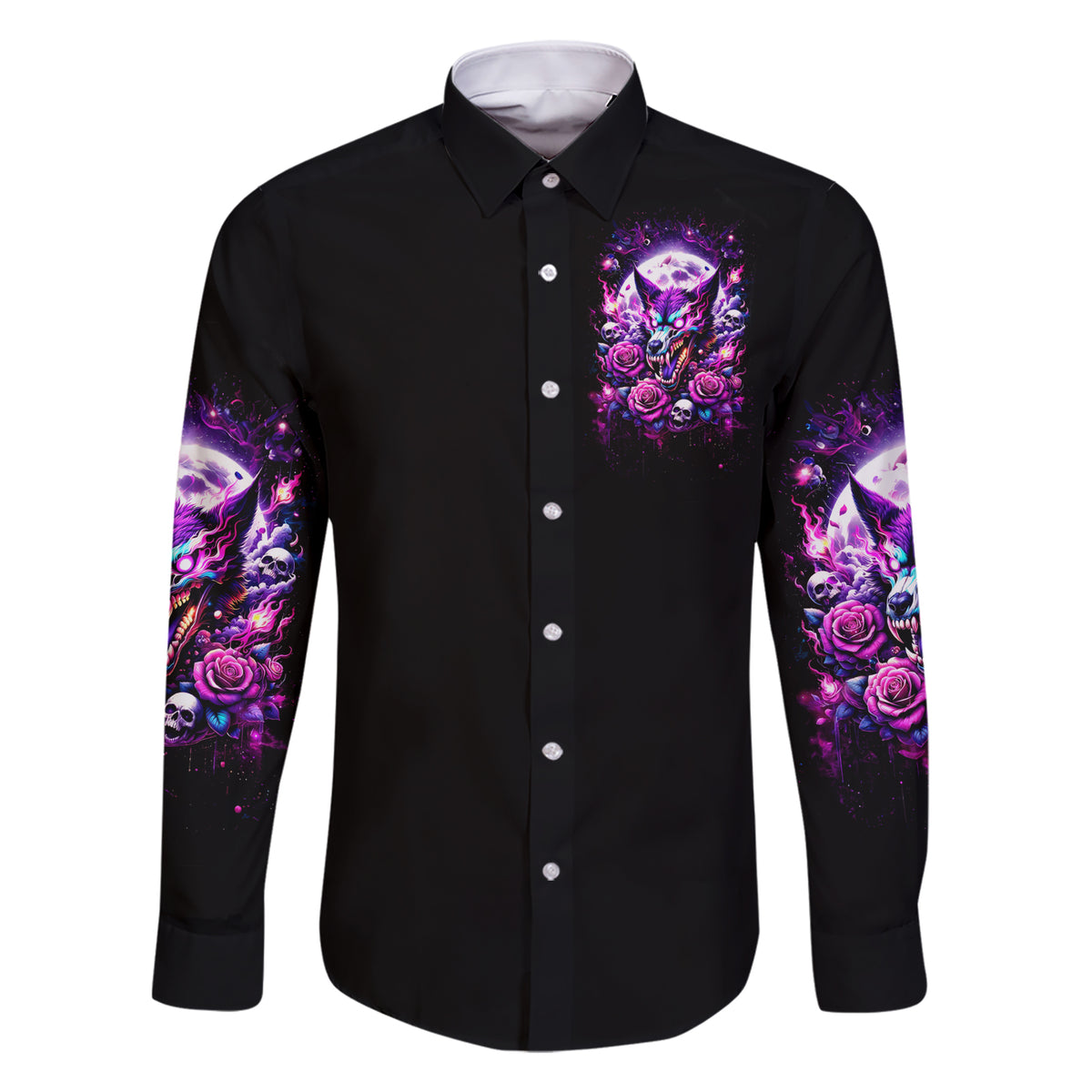 Rose Wolf Family Matching Short Sleeve Bodycon Dress and Hawaiian Shirt I May Not Be Perfect But At Least I'm Not You - Wonder Print Shop