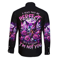 Rose Wolf Family Matching Tank Maxi Dress and Hawaiian Shirt I May Not Be Perfect But At Least I'm Not You - Wonder Print Shop