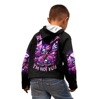 Rose Wolf Kid Hoodie I May Not Be Perfect But At Least I'm Not You - Wonder Print Shop