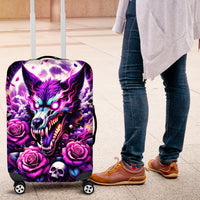 Rose Wolf Luggage Cover I May Not Be Perfect But At Least I'm Not You - Wonder Print Shop