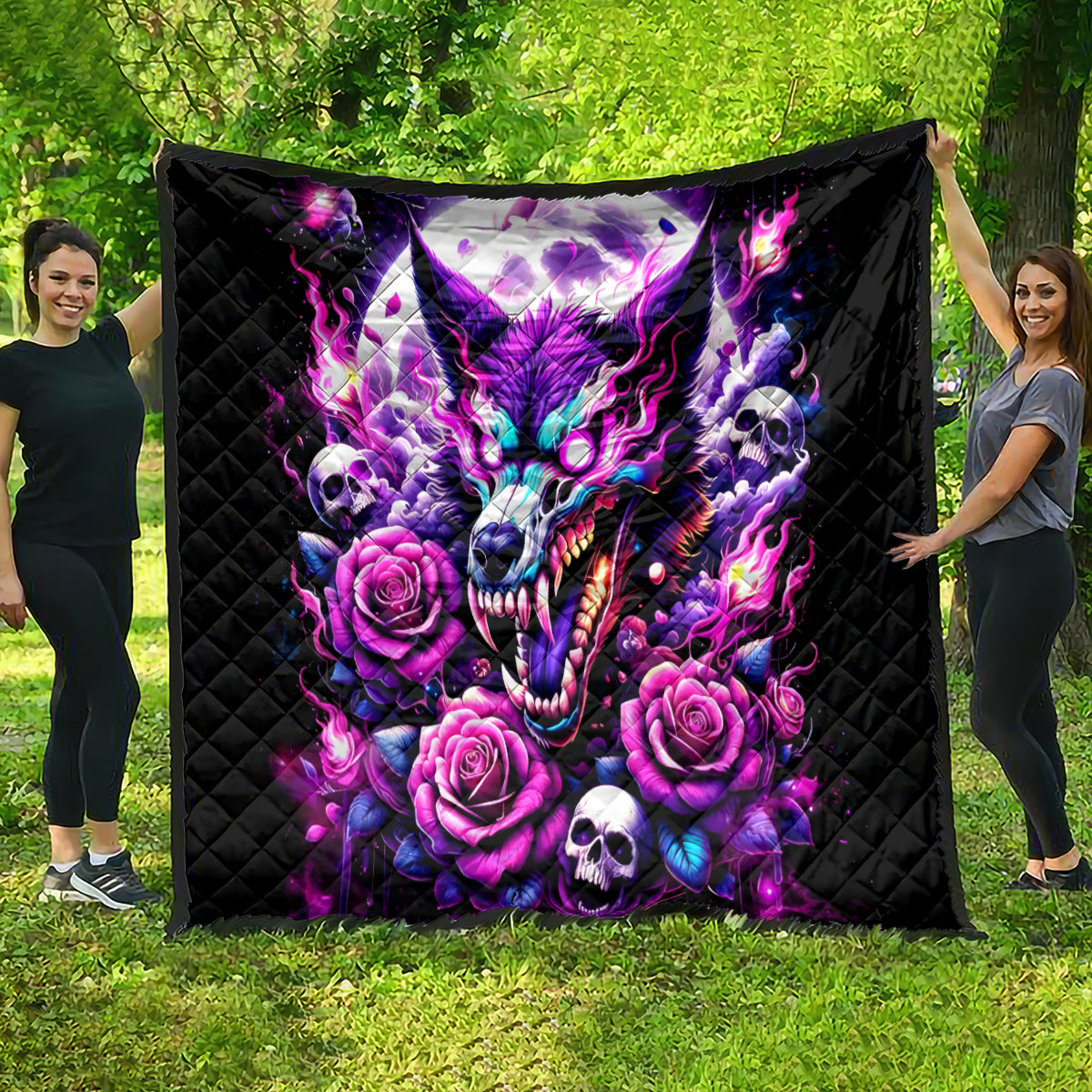Rose Wolf Quilt I May Not Be Perfect But At Least I'm Not You - Wonder Print Shop