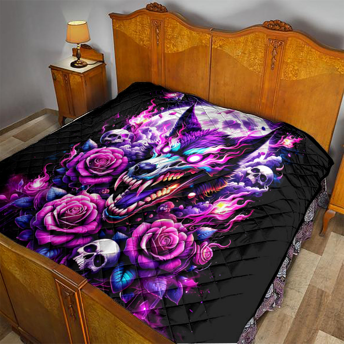 Rose Wolf Quilt I May Not Be Perfect But At Least I'm Not You - Wonder Print Shop