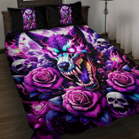 Rose Wolf Quilt Bed Set I May Not Be Perfect But At Least I'm Not You - Wonder Print Shop