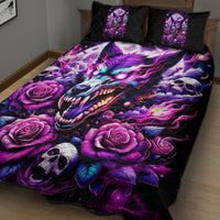 Rose Wolf Quilt Bed Set I May Not Be Perfect But At Least I'm Not You - Wonder Print Shop
