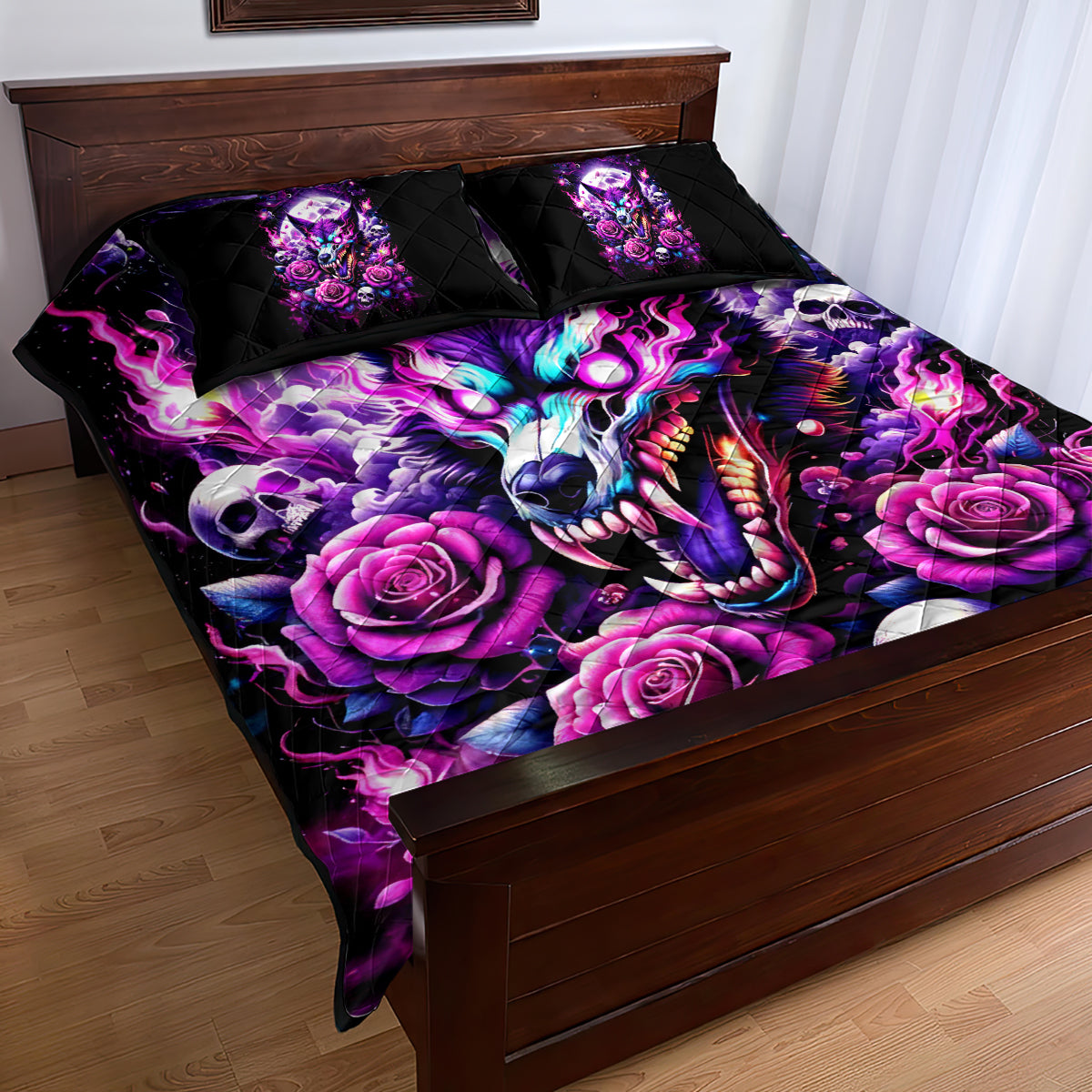 Rose Wolf Quilt Bed Set I May Not Be Perfect But At Least I'm Not You - Wonder Print Shop