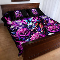 Rose Wolf Quilt Bed Set I May Not Be Perfect But At Least I'm Not You - Wonder Print Shop