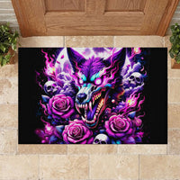 Rose Wolf Rubber Doormat I May Not Be Perfect But At Least I'm Not You - Wonder Print Shop