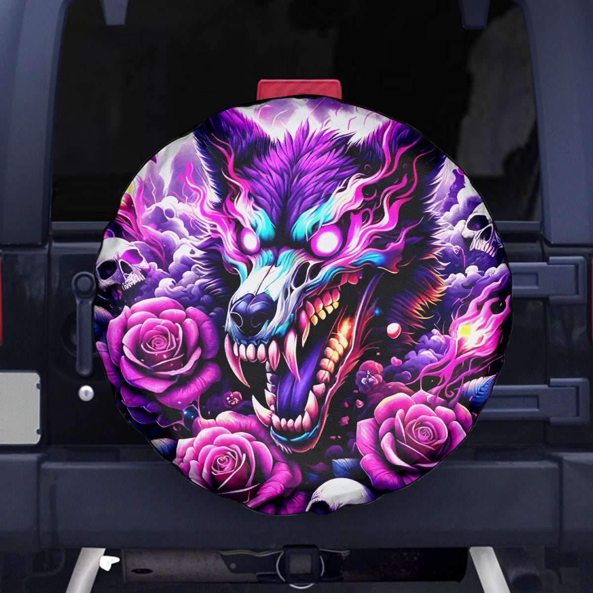Rose Wolf Spare Tire Cover I May Not Be Perfect But At Least I'm Not You - Wonder Print Shop