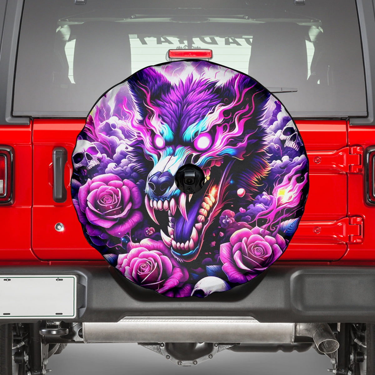 Rose Wolf Spare Tire Cover I May Not Be Perfect But At Least I'm Not You - Wonder Print Shop