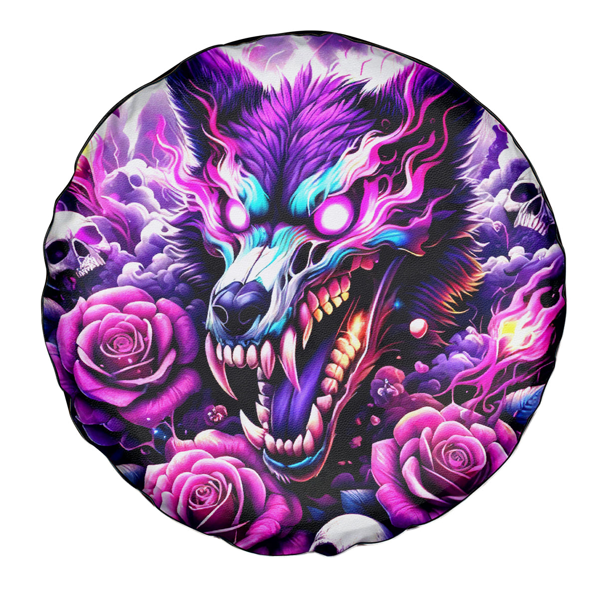 Rose Wolf Spare Tire Cover I May Not Be Perfect But At Least I'm Not You - Wonder Print Shop