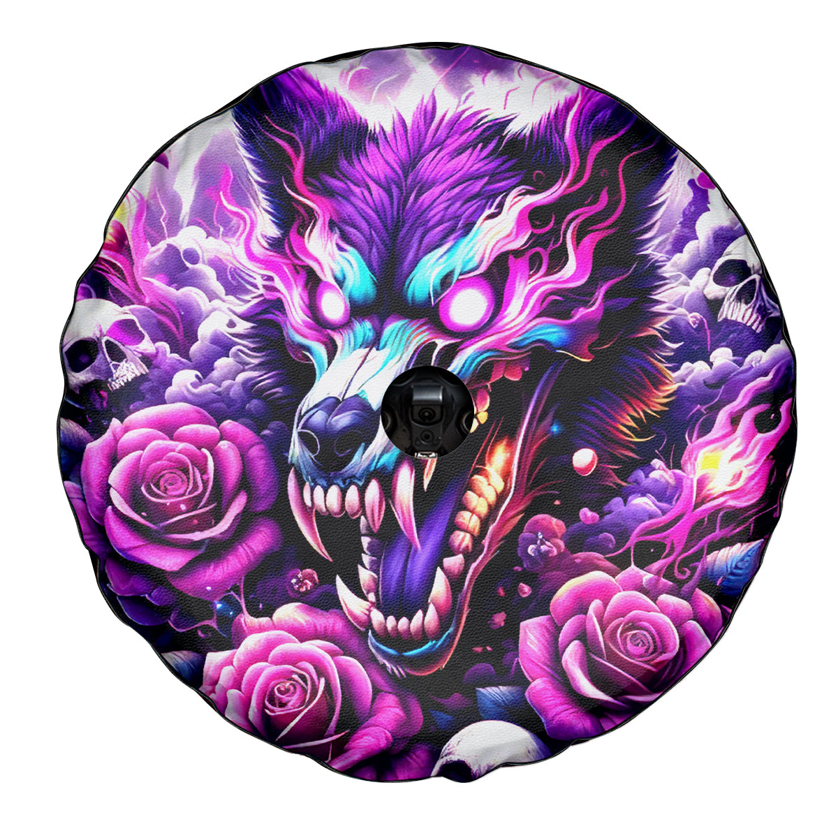 Rose Wolf Spare Tire Cover I May Not Be Perfect But At Least I'm Not You - Wonder Print Shop