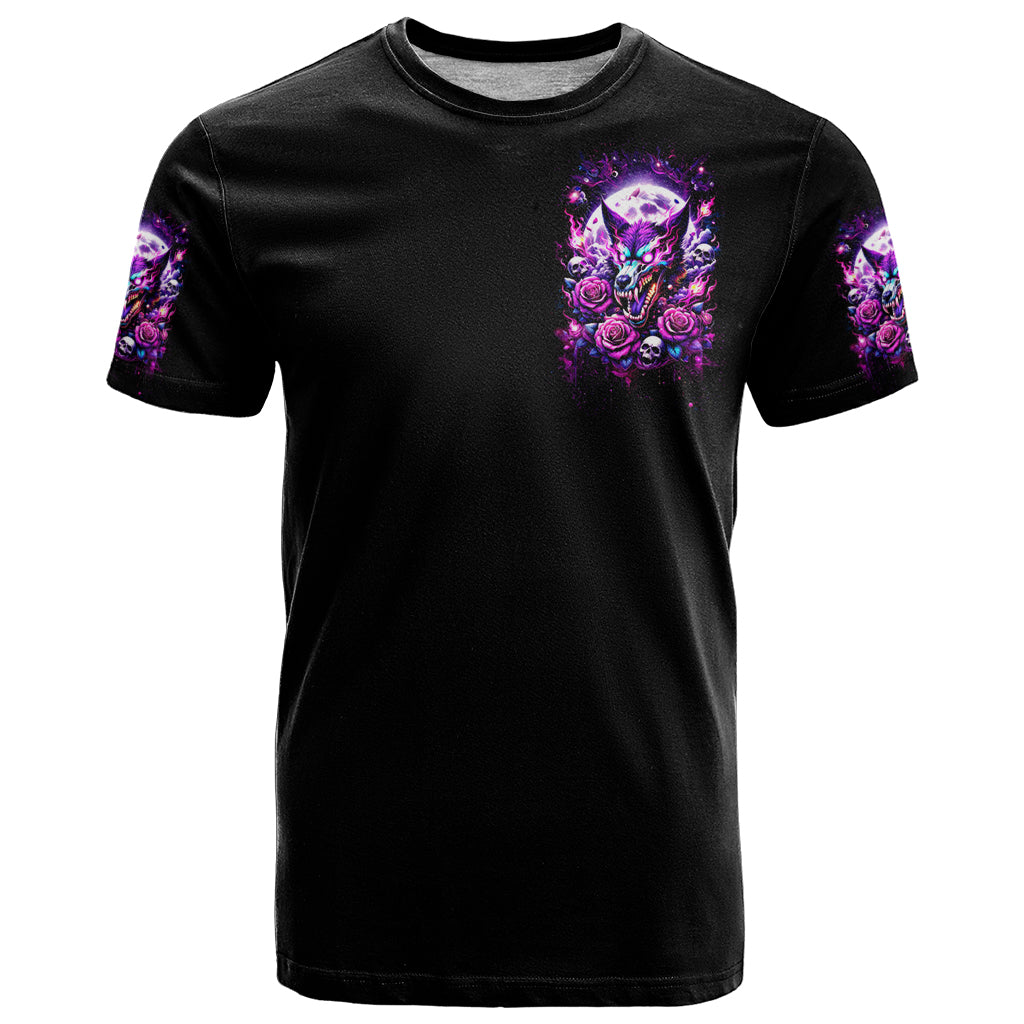 Rose Wolf T Shirt I May Not Be Perfect But At Least I'm Not You - Wonder Print Shop