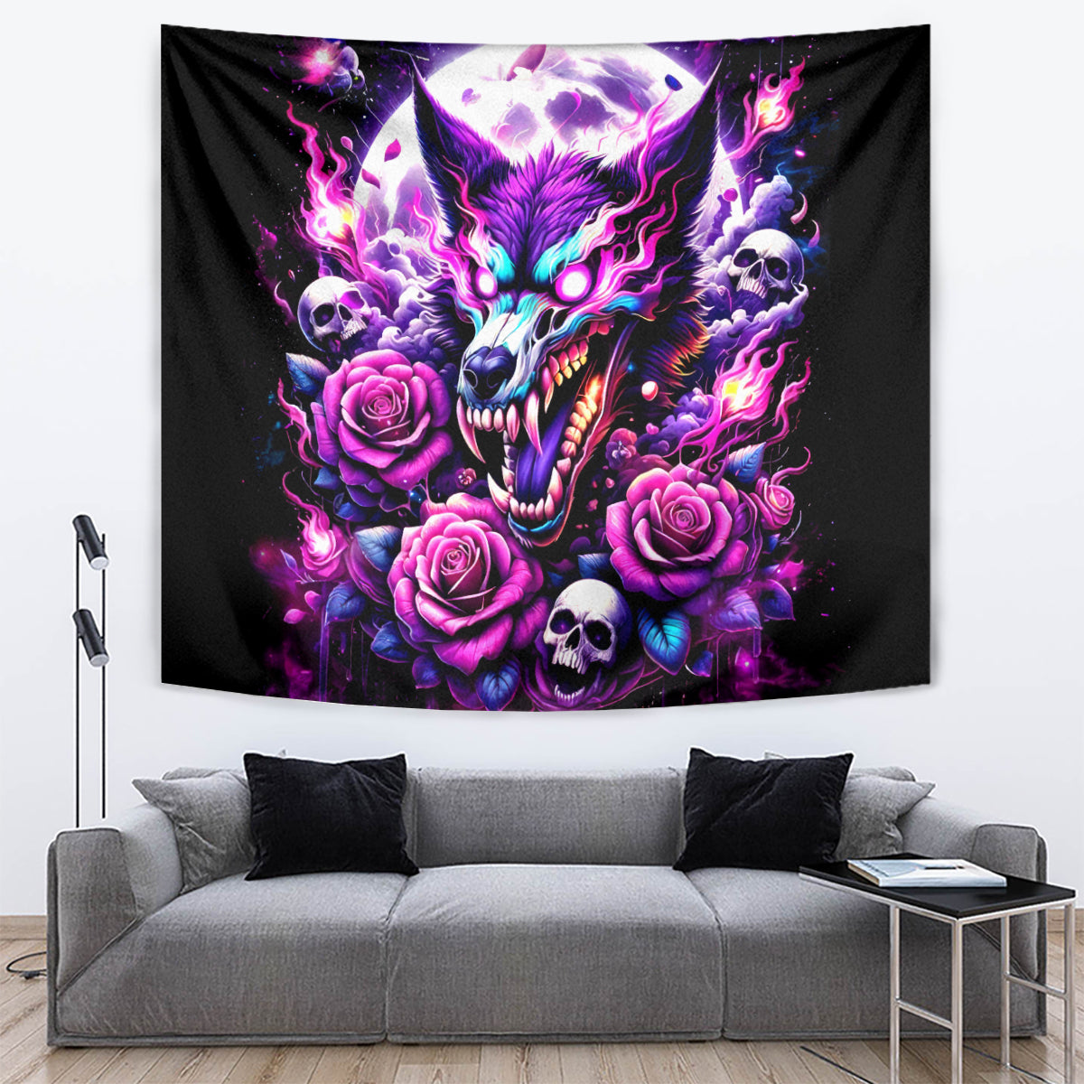 Rose Wolf Tapestry I May Not Be Perfect But At Least I'm Not You - Wonder Print Shop