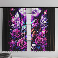 Rose Wolf Window Curtain I May Not Be Perfect But At Least I'm Not You - Wonder Print Shop
