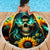 Sunflower Skull Beach Blanket I'm Blunt Because God Rolled Me That Way - Wonder Print Shop