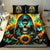 Sunflower Skull Bedding Set I'm Blunt Because God Rolled Me That Way