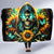 Sunflower Skull Hooded Blanket I'm Blunt Because God Rolled Me That Way